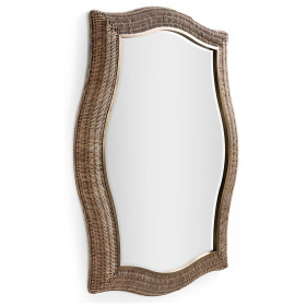Palm Court Haven Rattan Wall Mirror