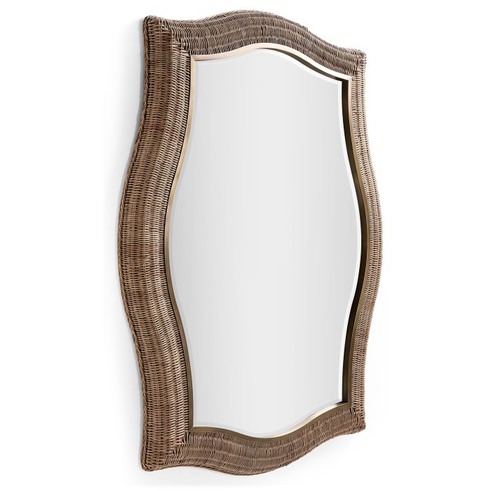 Palm Court Haven Rattan Wall Mirror