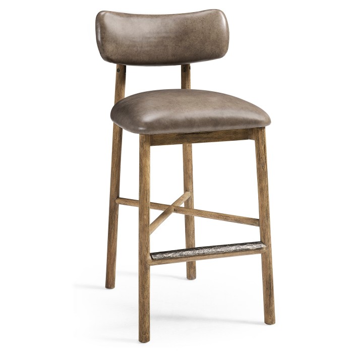 Stone Ridge Leather Bar Stool