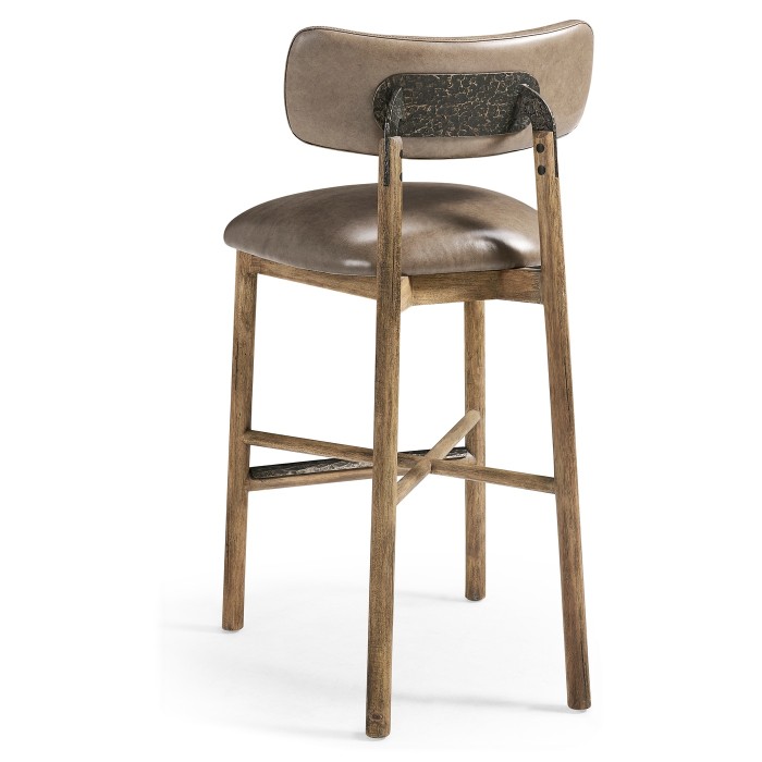Stone Ridge Leather Bar Stool