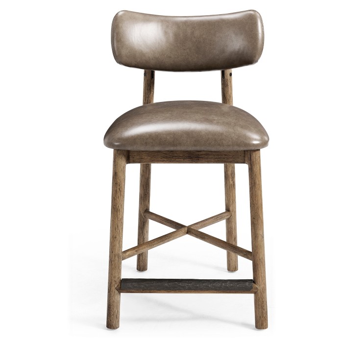 Stone Ridge Leather Counter Stool
