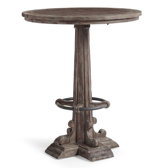 Caldera Oscura Round Bar Table