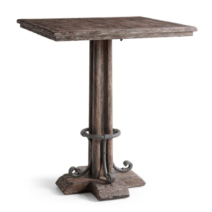 Caldera Oscura Square Bar Table