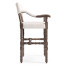 Caldera Oscura Upholstered Arm Chair Bar Stool