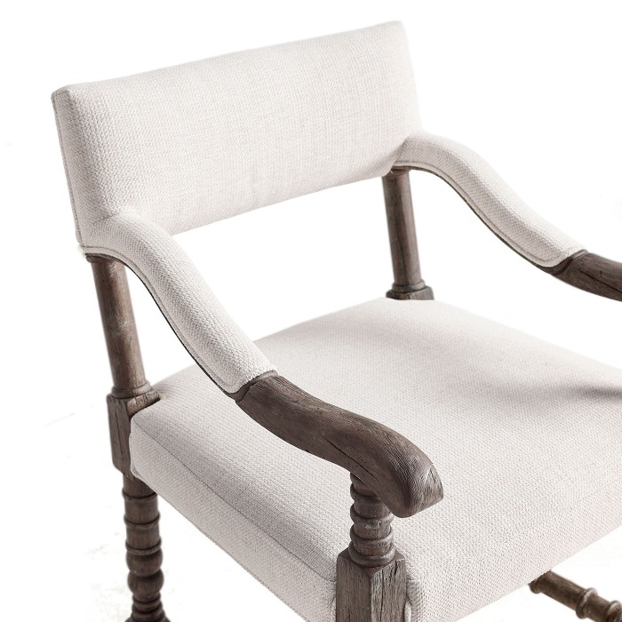 Caldera Oscura Upholstered Arm Chair Bar Stool