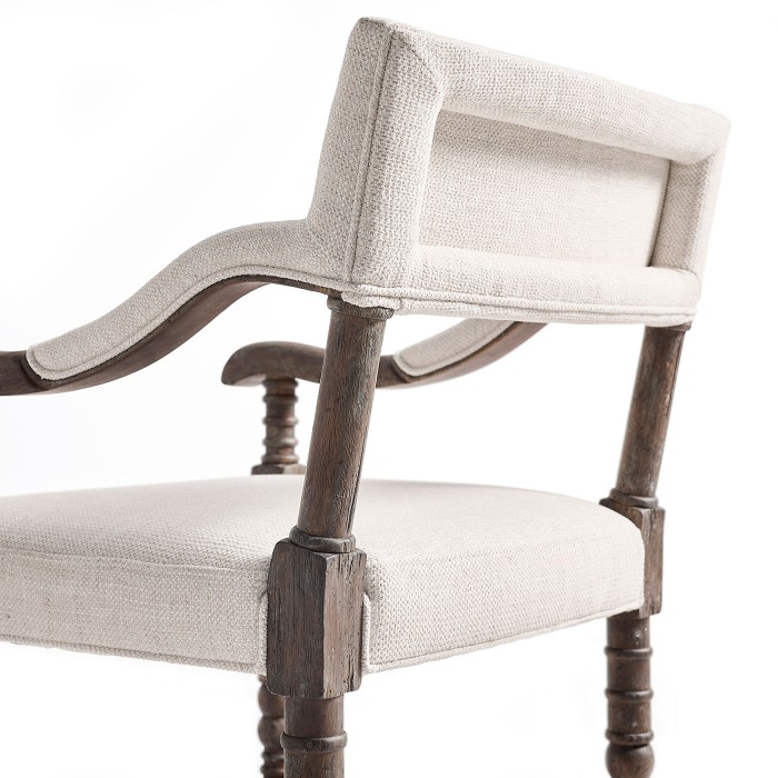 Caldera Oscura Upholstered Arm Chair Bar Stool