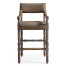 Caldera Oscura Leather Arm Chair Bar Stool