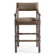 Caldera Oscura Leather Arm Chair Bar Stool