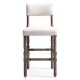 Caldera Oscura Upholstered Armless Bar Stool