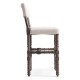 Caldera Oscura Upholstered Armless Bar Stool