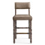 Caldera Oscura Leather Armless Bar Stool