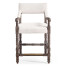 Caldera Osscura Upholstered Arm Chair Counter Stool