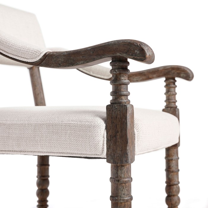Caldera Osscura Upholstered Arm Chair Counter Stool