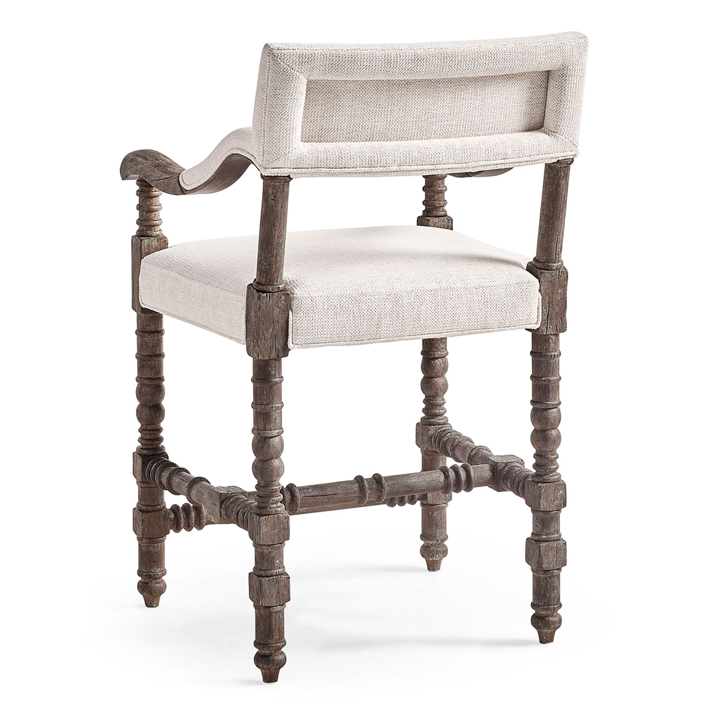 Caldera Osscura Upholstered Arm Chair Counter Stool
