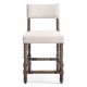 Caldera Oscura Upholstered Armless Counter Stool