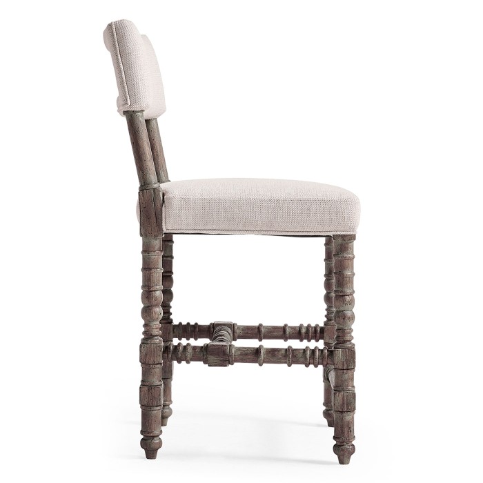 Caldera Oscura Upholstered Armless Counter Stool