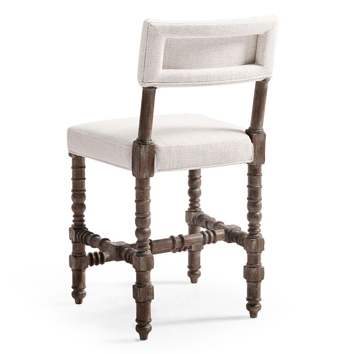 Caldera Oscura Upholstered Armless Counter Stool