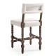 Caldera Oscura Upholstered Armless Counter Stool