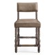 Caldera Oscura Leather Armless Counter Stool