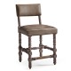 Caldera Oscura Leather Armless Counter Stool