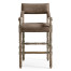 Caldera Light Leather Arm Chair Bar Stool