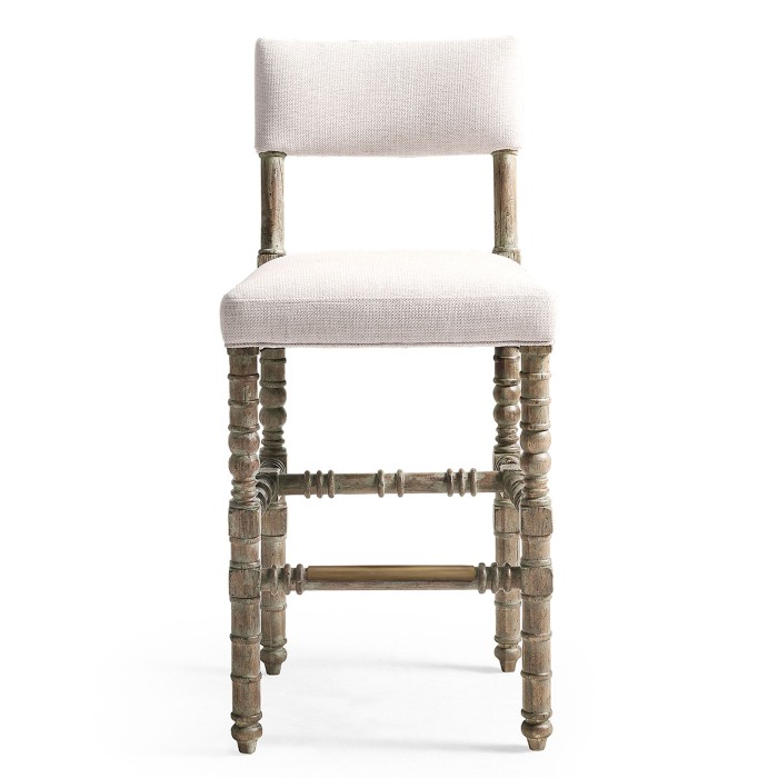 Caldera Light Upholstered Armless Bar Stool