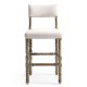 Caldera Light Upholstered Armless Bar Stool