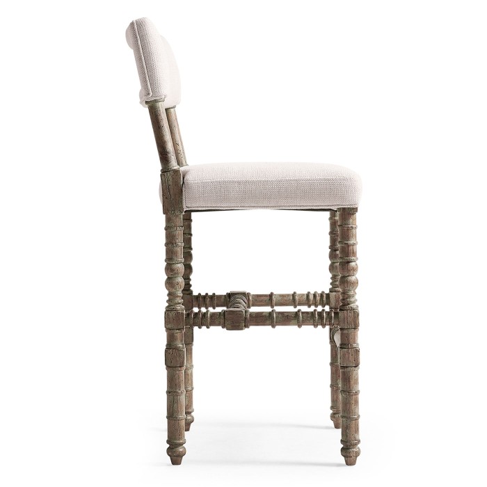 Caldera Light Upholstered Armless Bar Stool