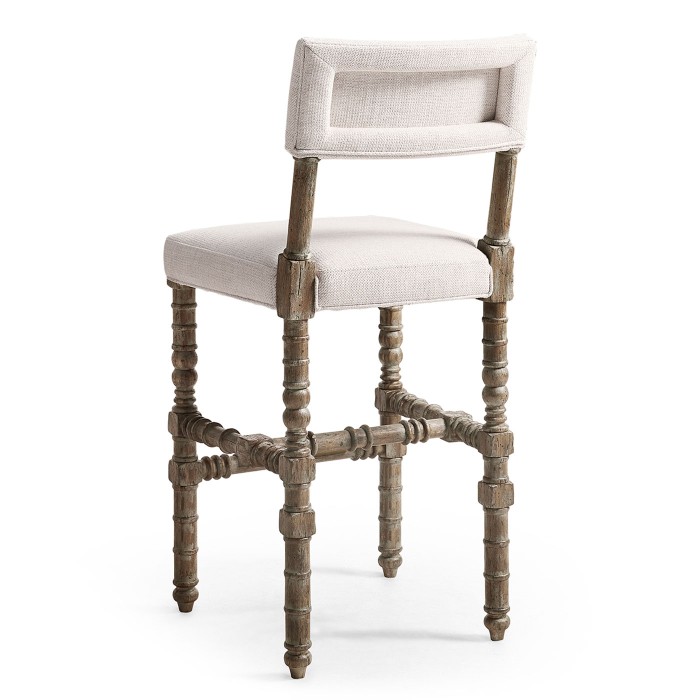 Caldera Light Upholstered Armless Bar Stool