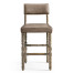 Caldera Light Leather Armless Bar Stool