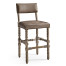 Caldera Light Leather Armless Bar Stool
