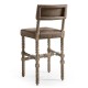 Caldera Light Leather Armless Bar Stool