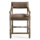 Caldera Light Leather Arm Chair Counter Stool