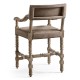Caldera Light Leather Arm Chair Counter Stool