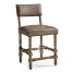 Caldera Light Leather Armless Counter Stool