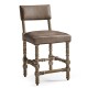 Caldera Light Leather Armless Counter Stool