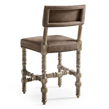 Caldera Light Leather Armless Counter Stool