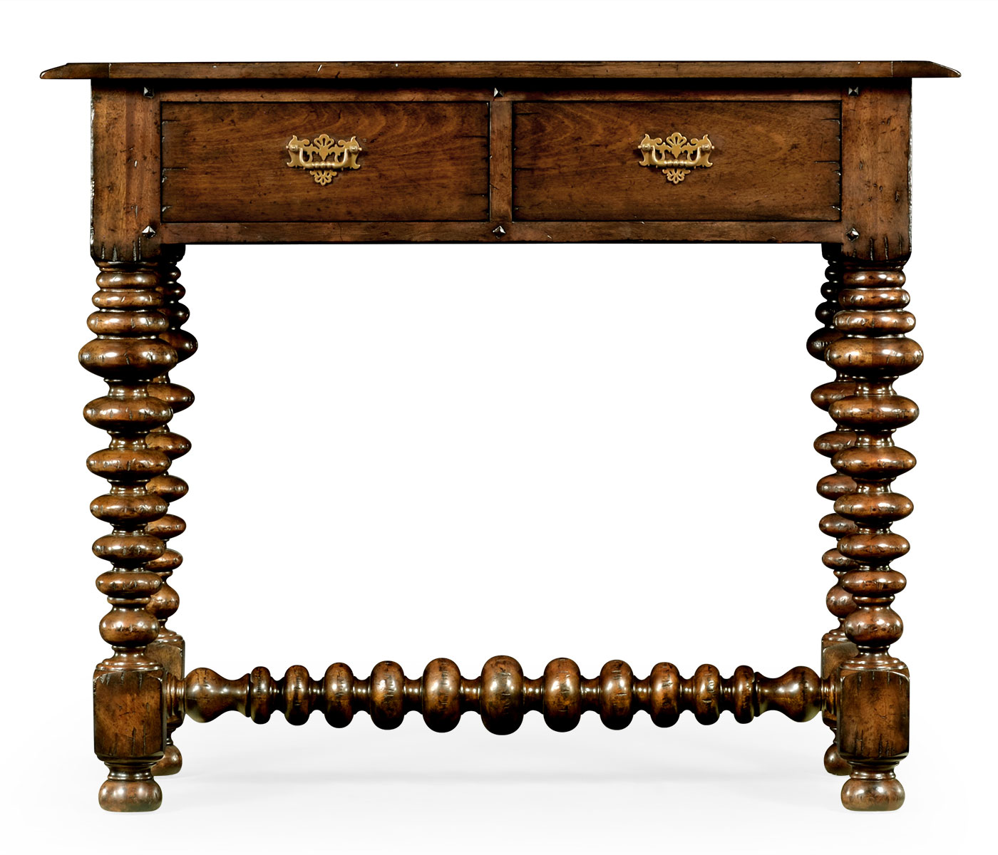 Bobbin turned walnut side table