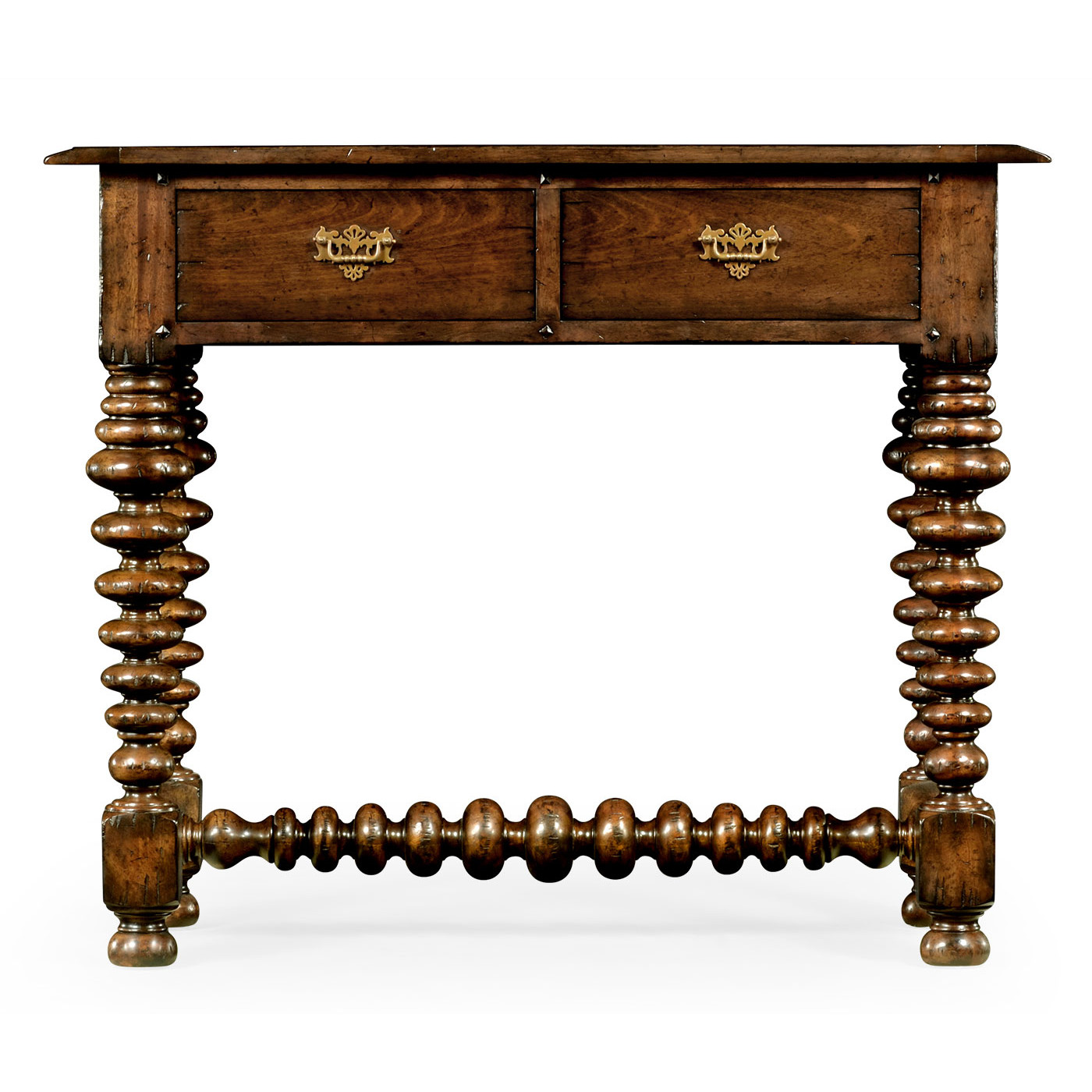 Bobbin turned walnut side table