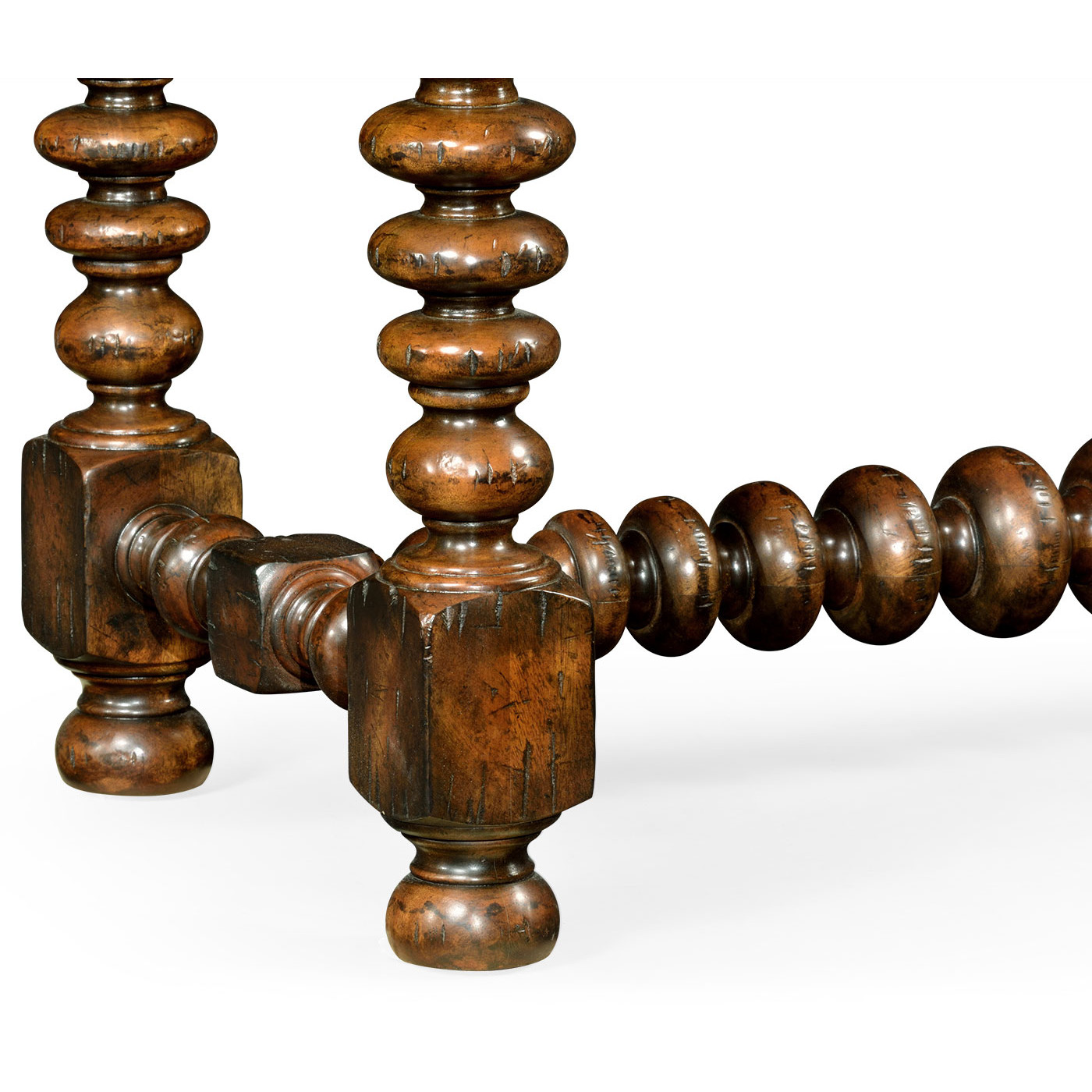 Bobbin turned walnut side table