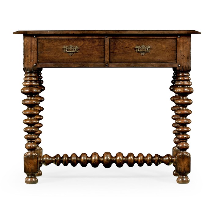 Bobbin turned walnut side table
