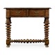 Bobbin turned walnut side table