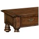 Bobbin turned walnut side table