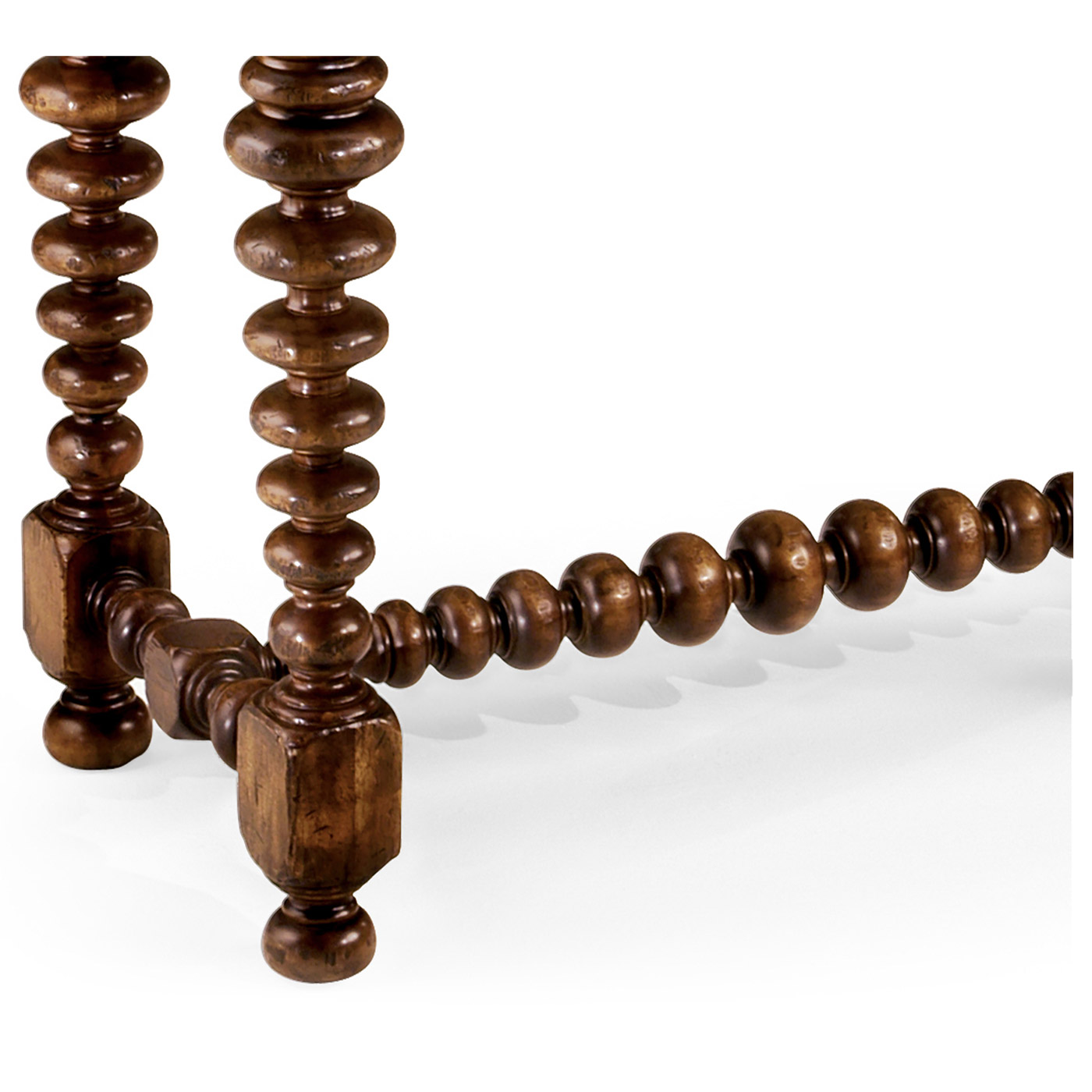 Bobbin turned walnut side table