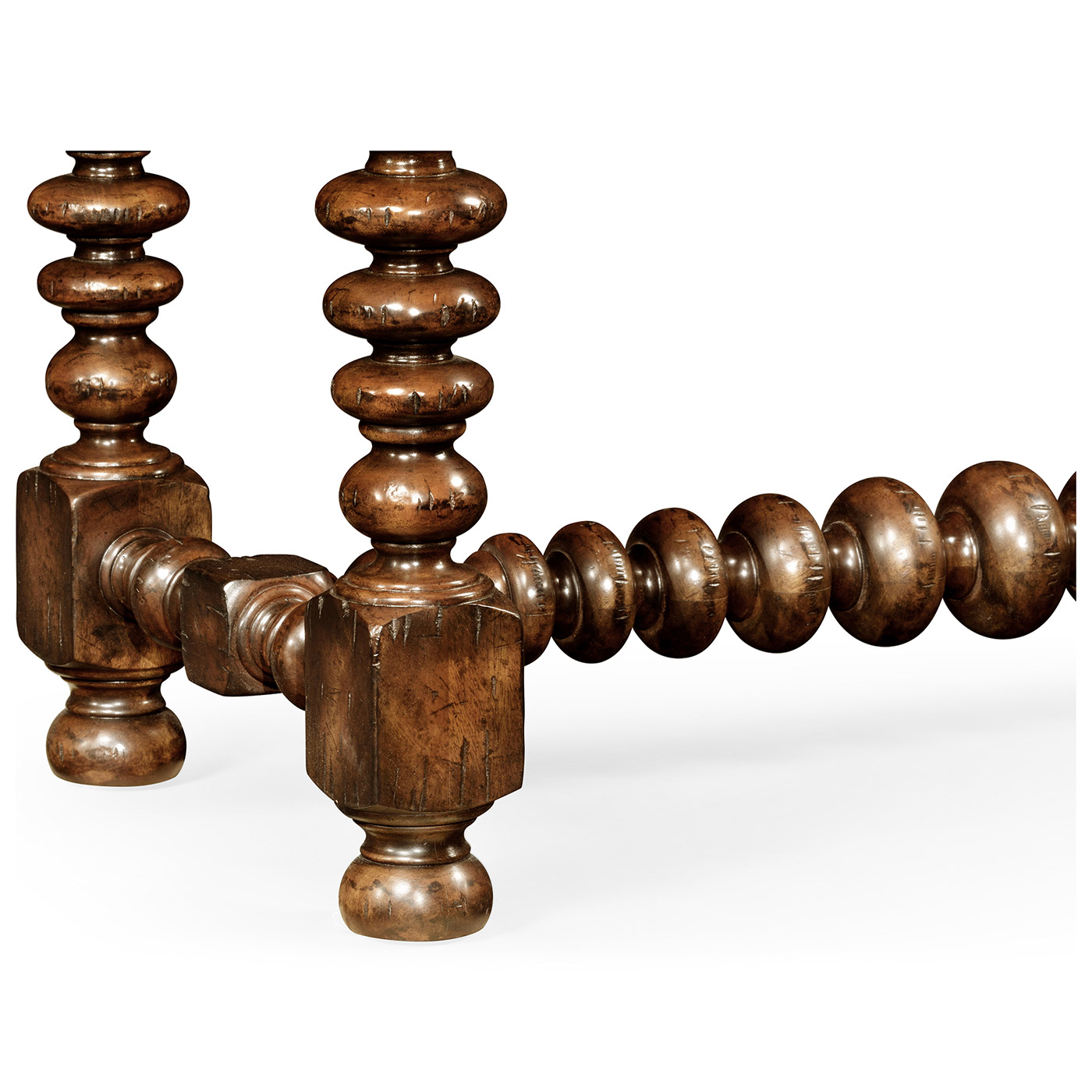 Bobbin turned walnut side table