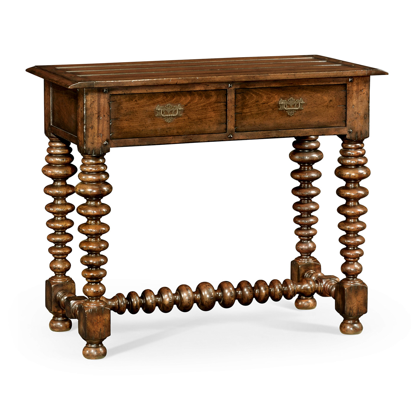 Bobbin turned walnut side table