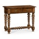 Bobbin turned walnut side table