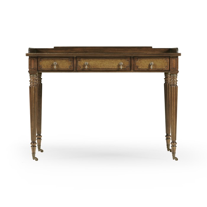 Leather inset dressing table