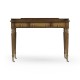 Leather inset dressing table