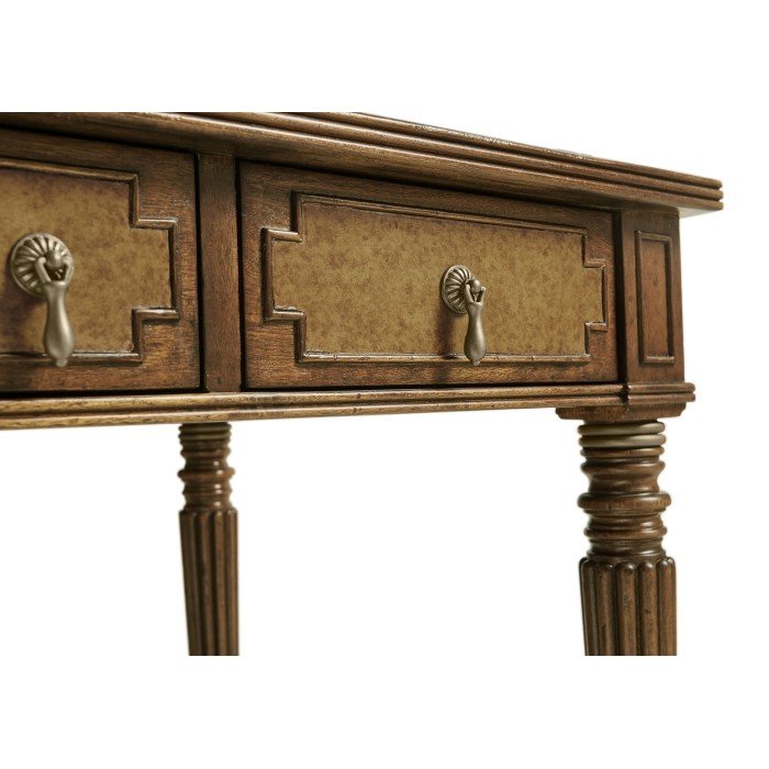 Leather inset dressing table